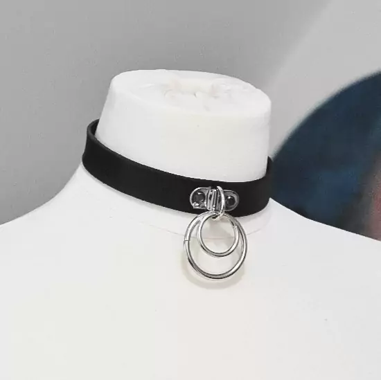 bdsm kožený choker