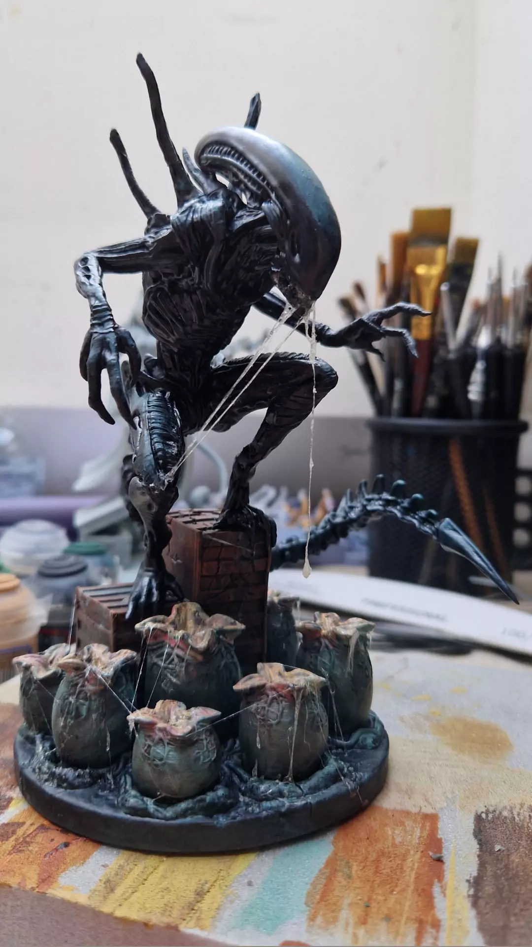 resin Alien tabletop figure