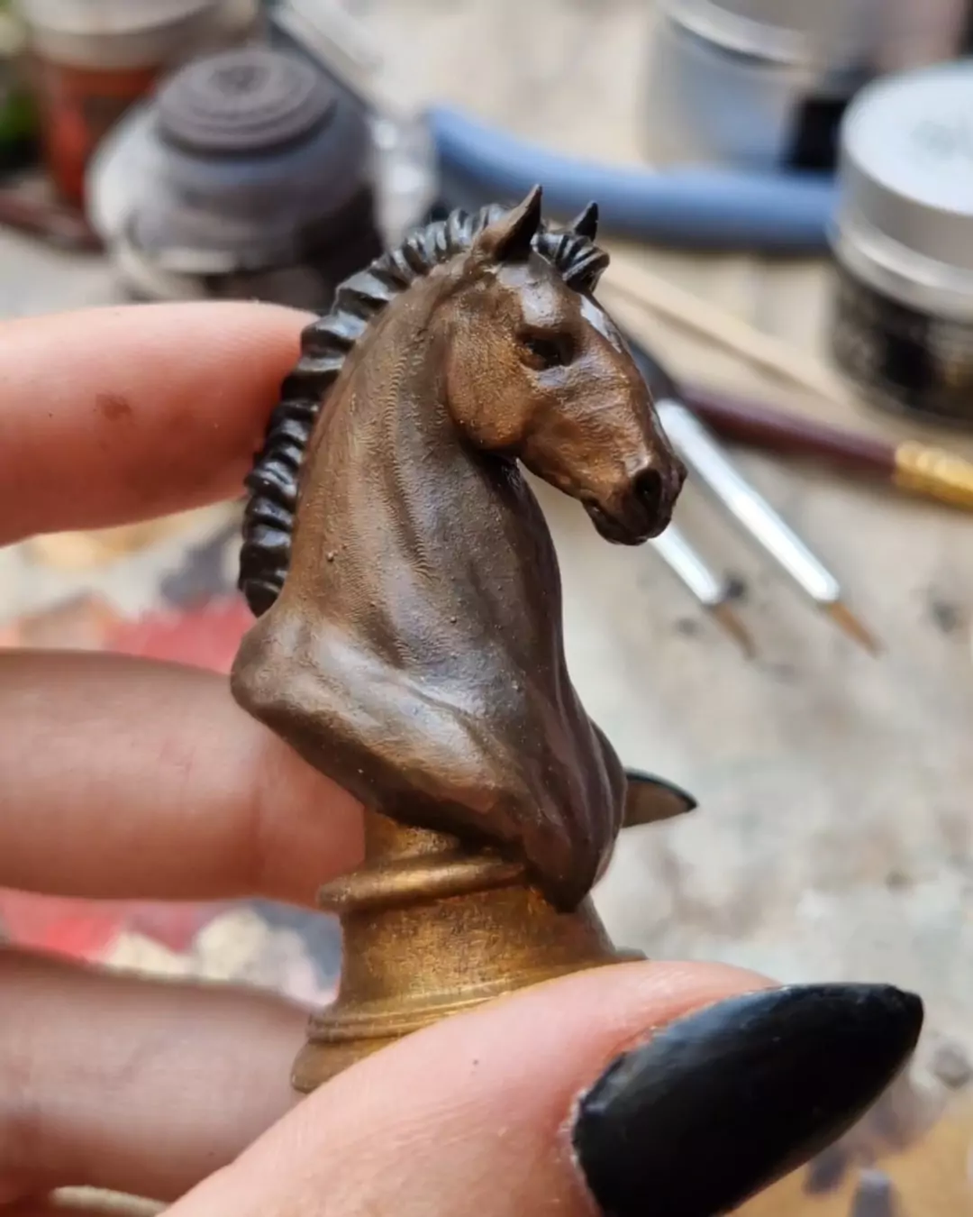 resin horse tabletop figure