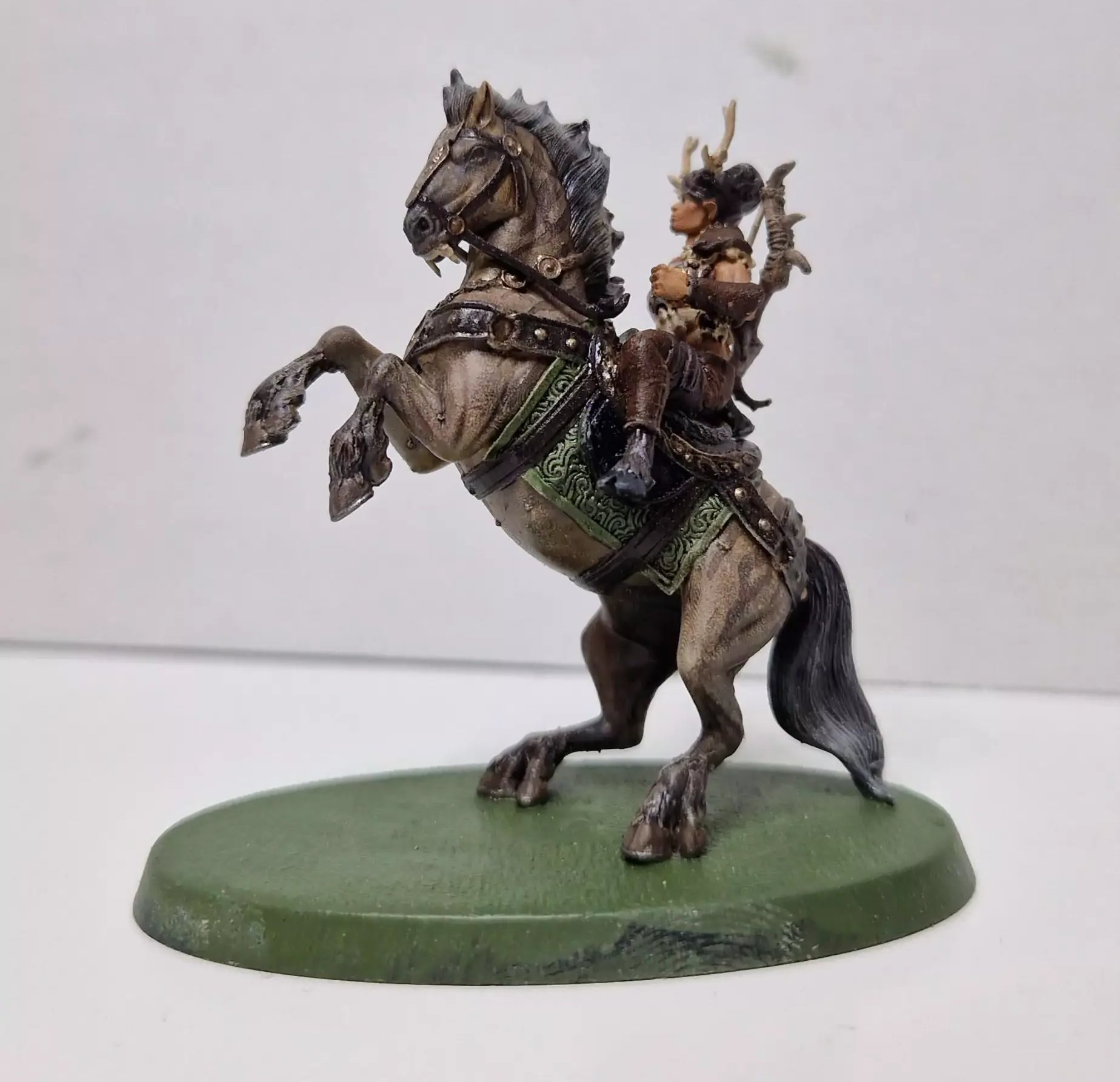 resin DnD miniature horse tabletop figure