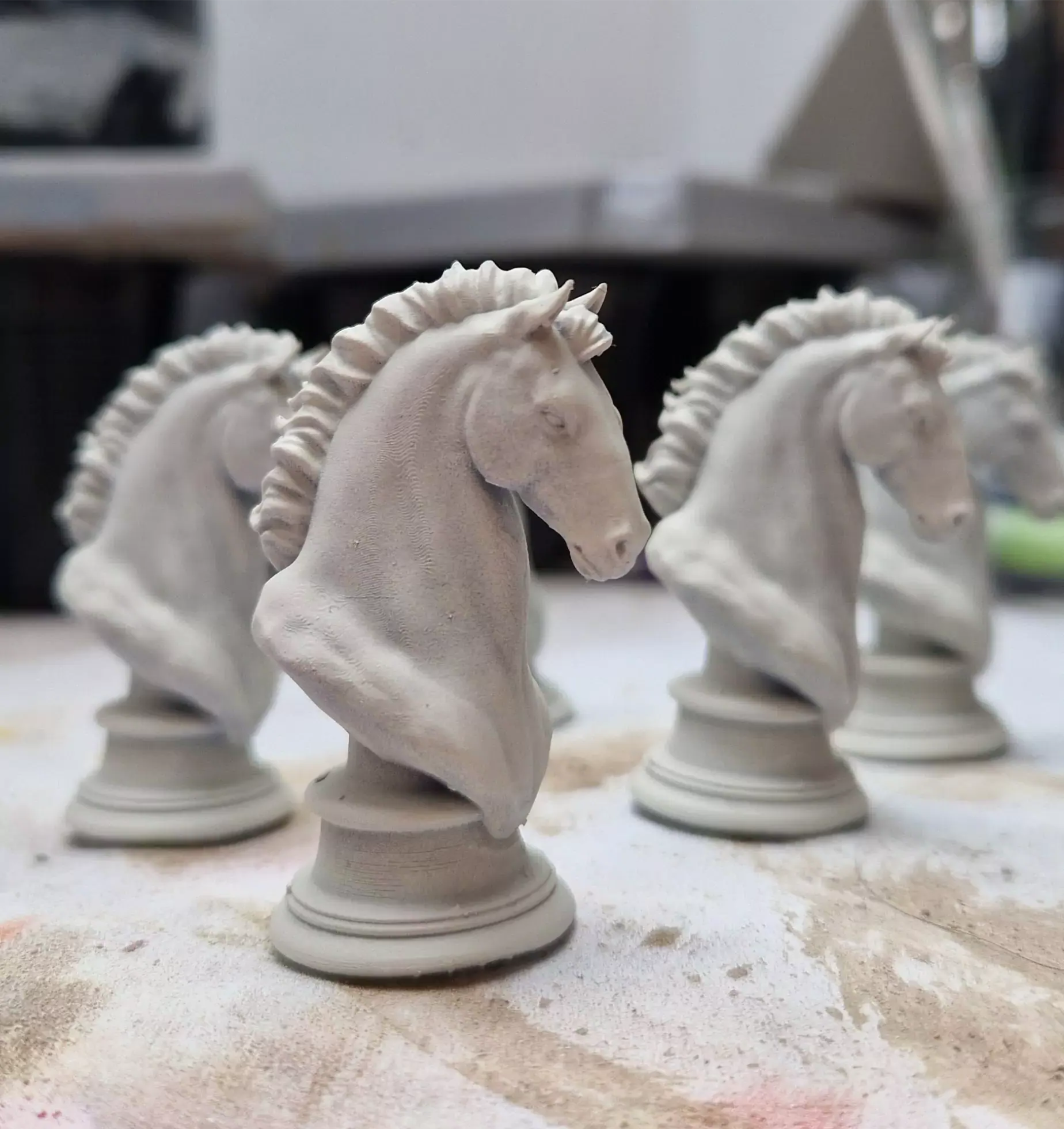 resin horse chess tabletop figure