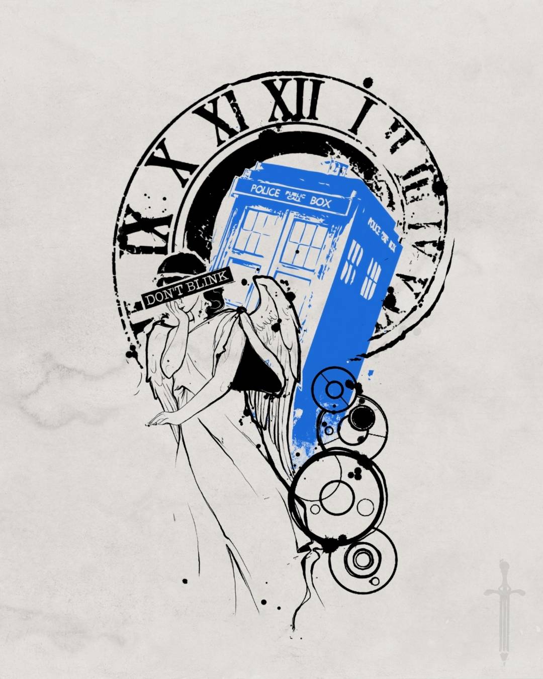 Tardis, Don't Blink tattoo design