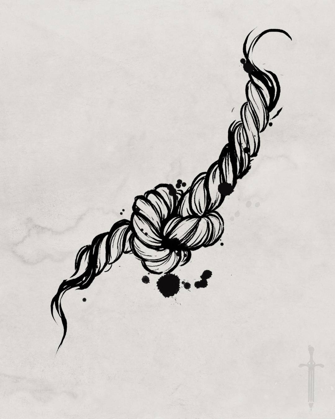 Rope tattoo design