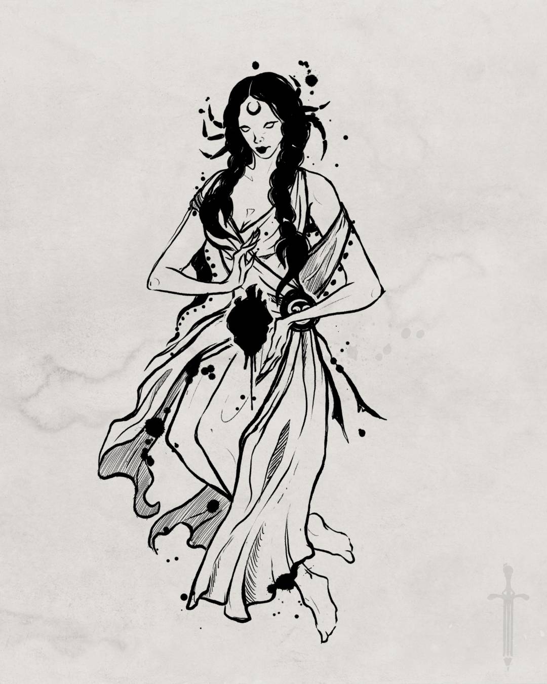 Zodiac sign tattoo design
