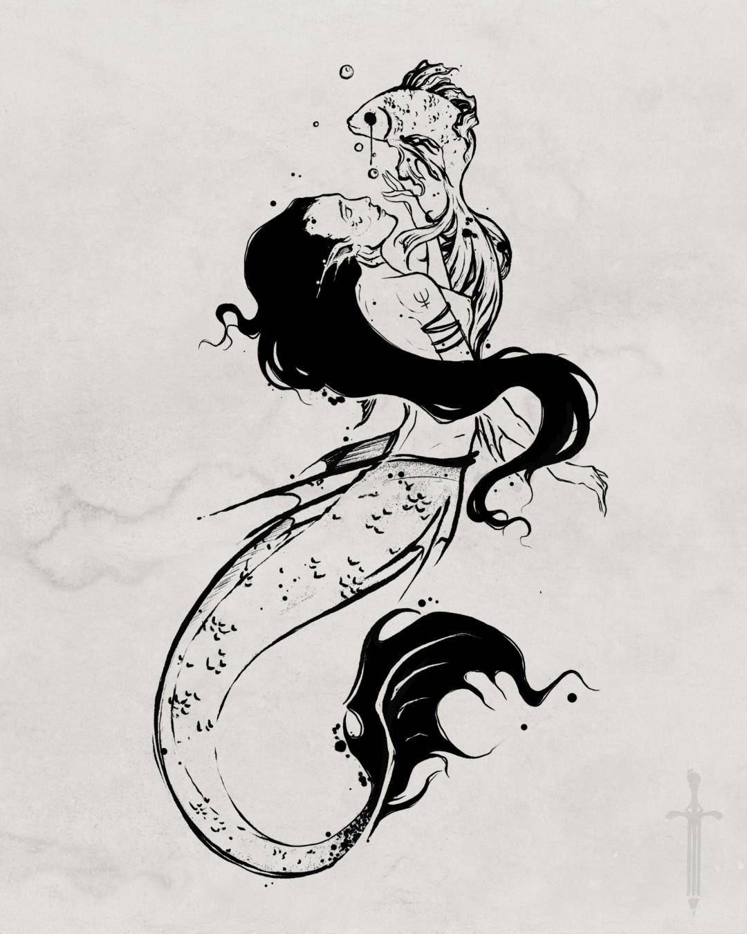 Zodiac sign tattoo design
