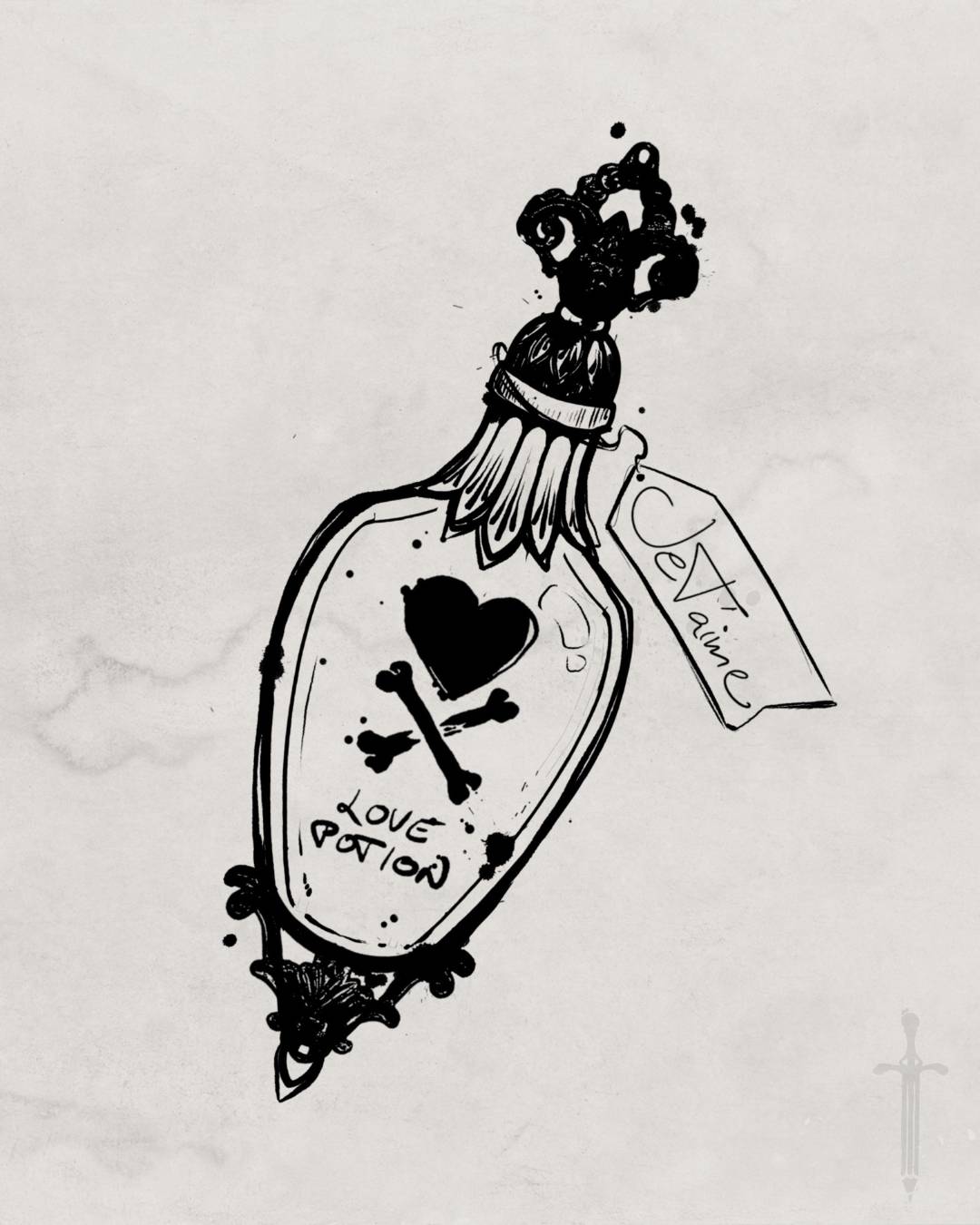 Love Potion tattoo design