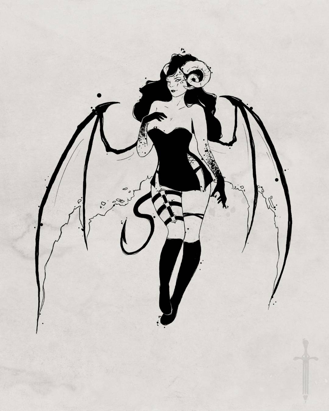 Succubus tattoo design
