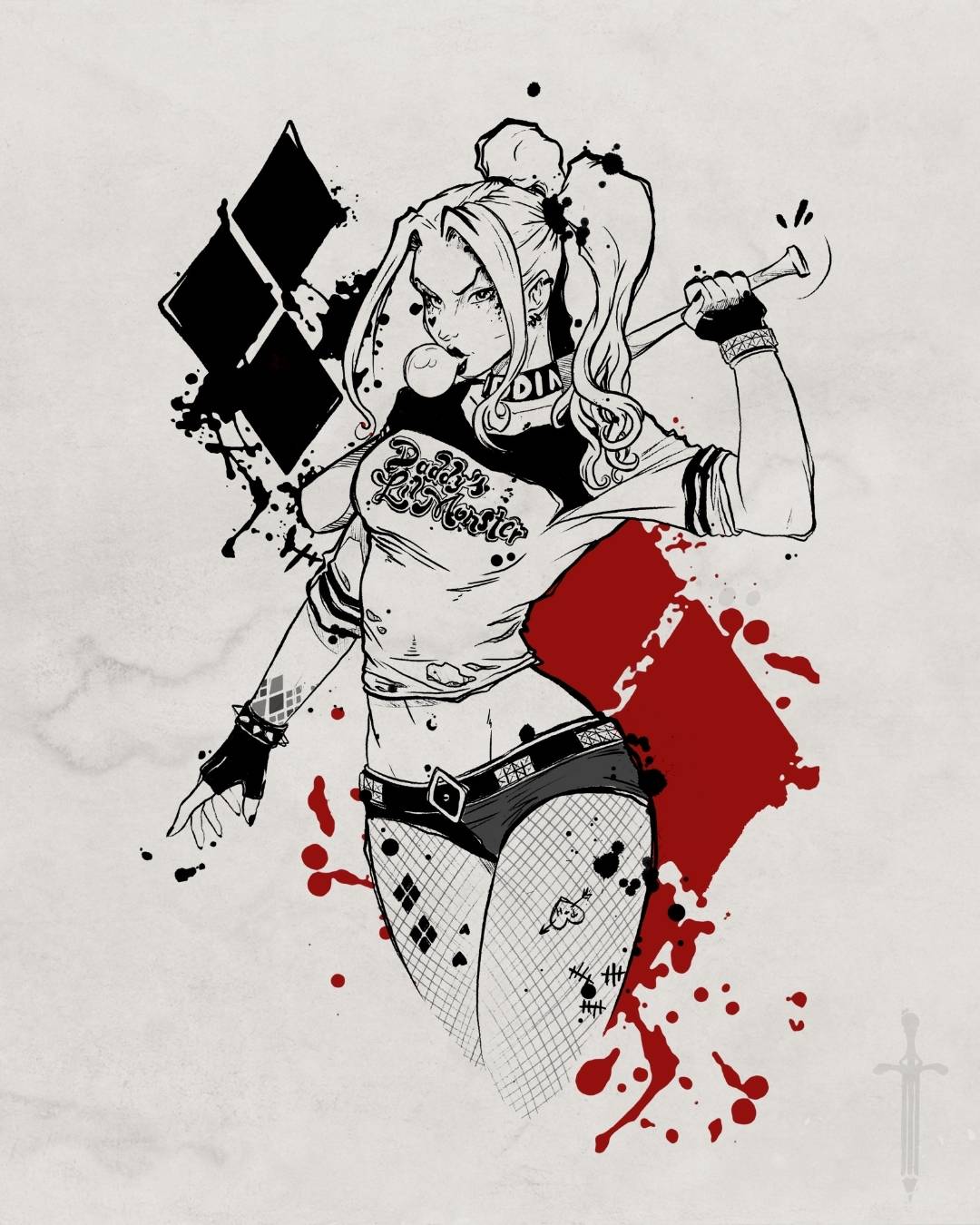 Harley Quinn tattoo design