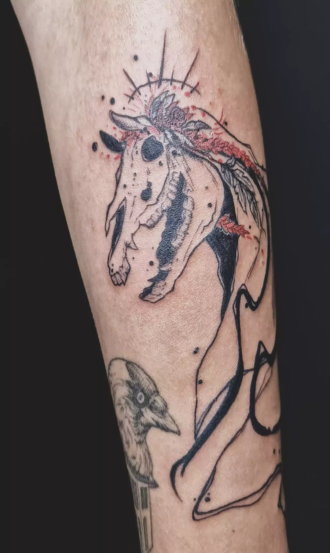 Mari Lwyd tattoo