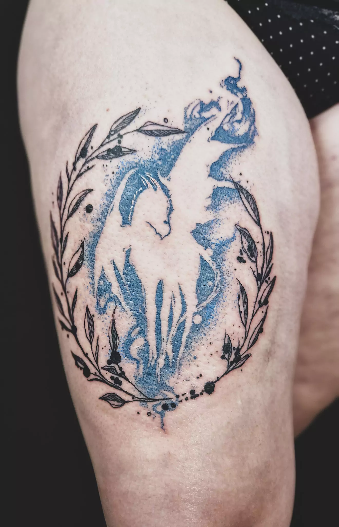 Harry Potter, thestral, patronus tattoo