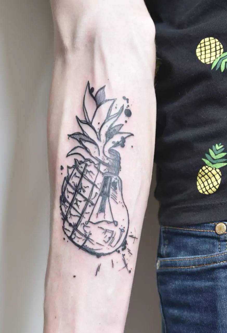 pineapple idea tattoo