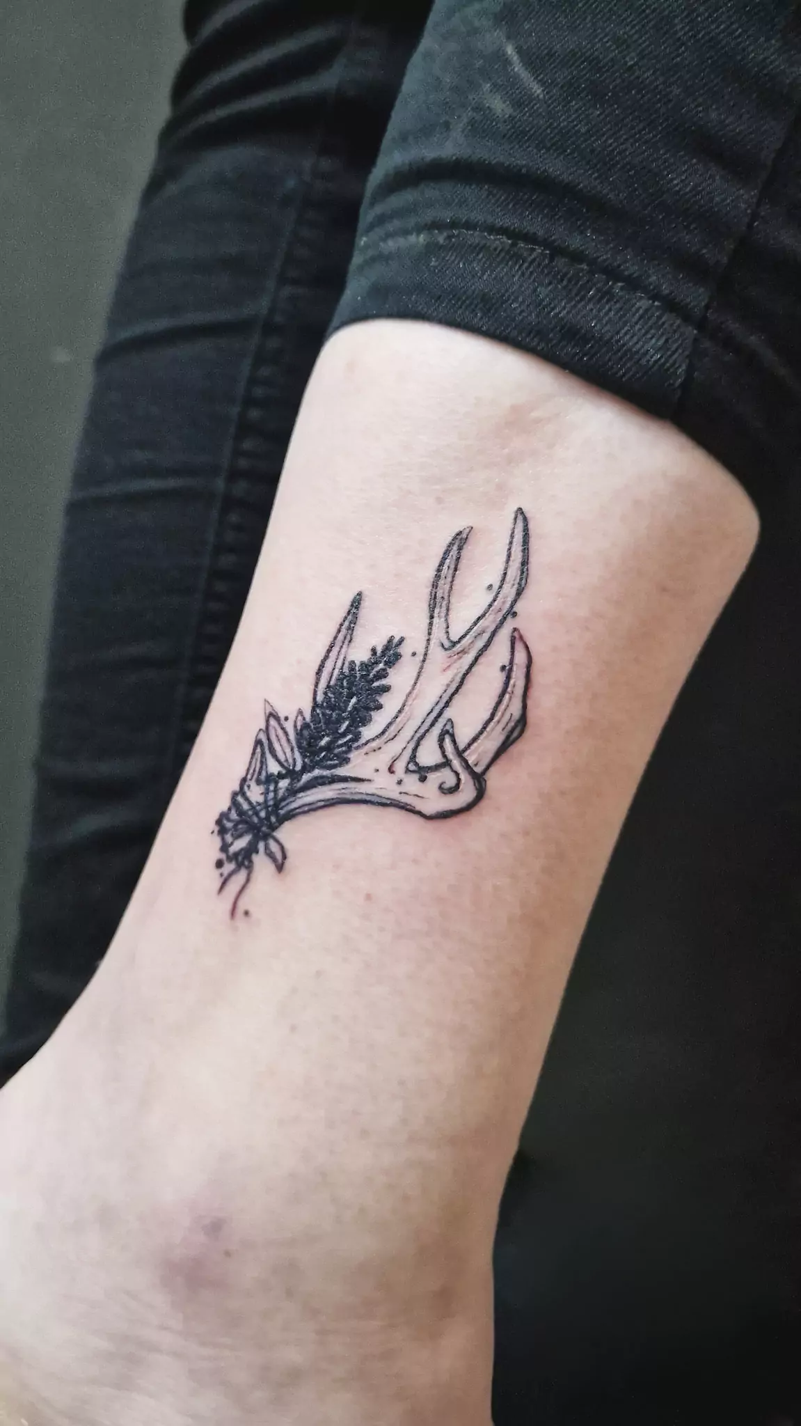 wicca antler tattoo