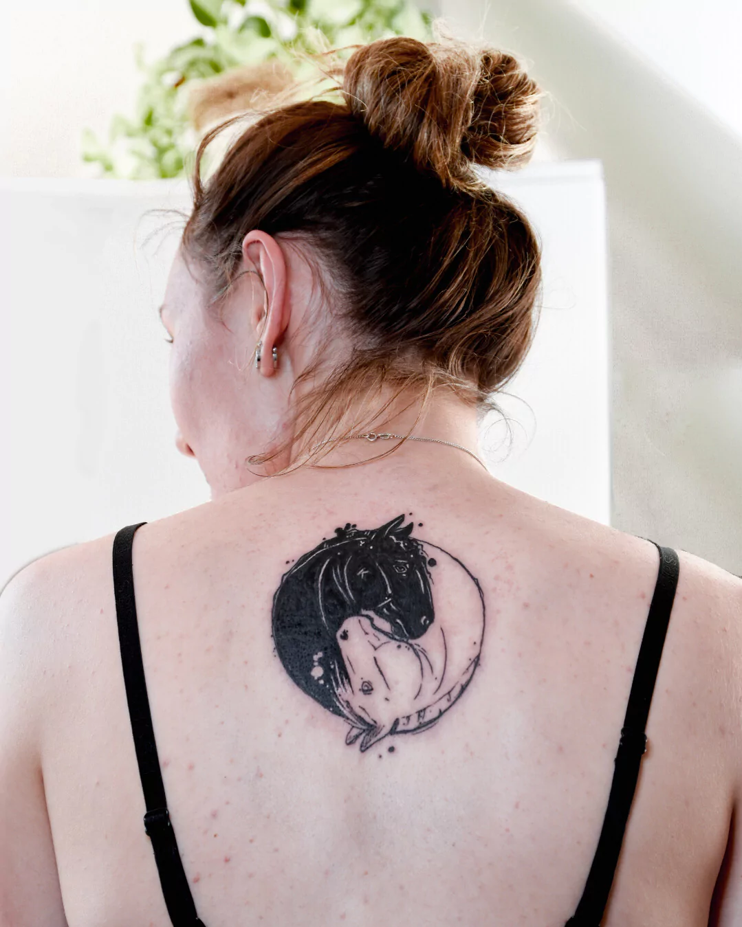 horse yin yang tattoo