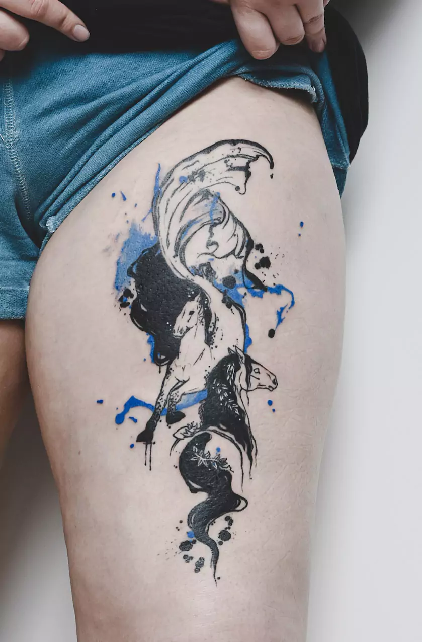 horse kelpie tattoo