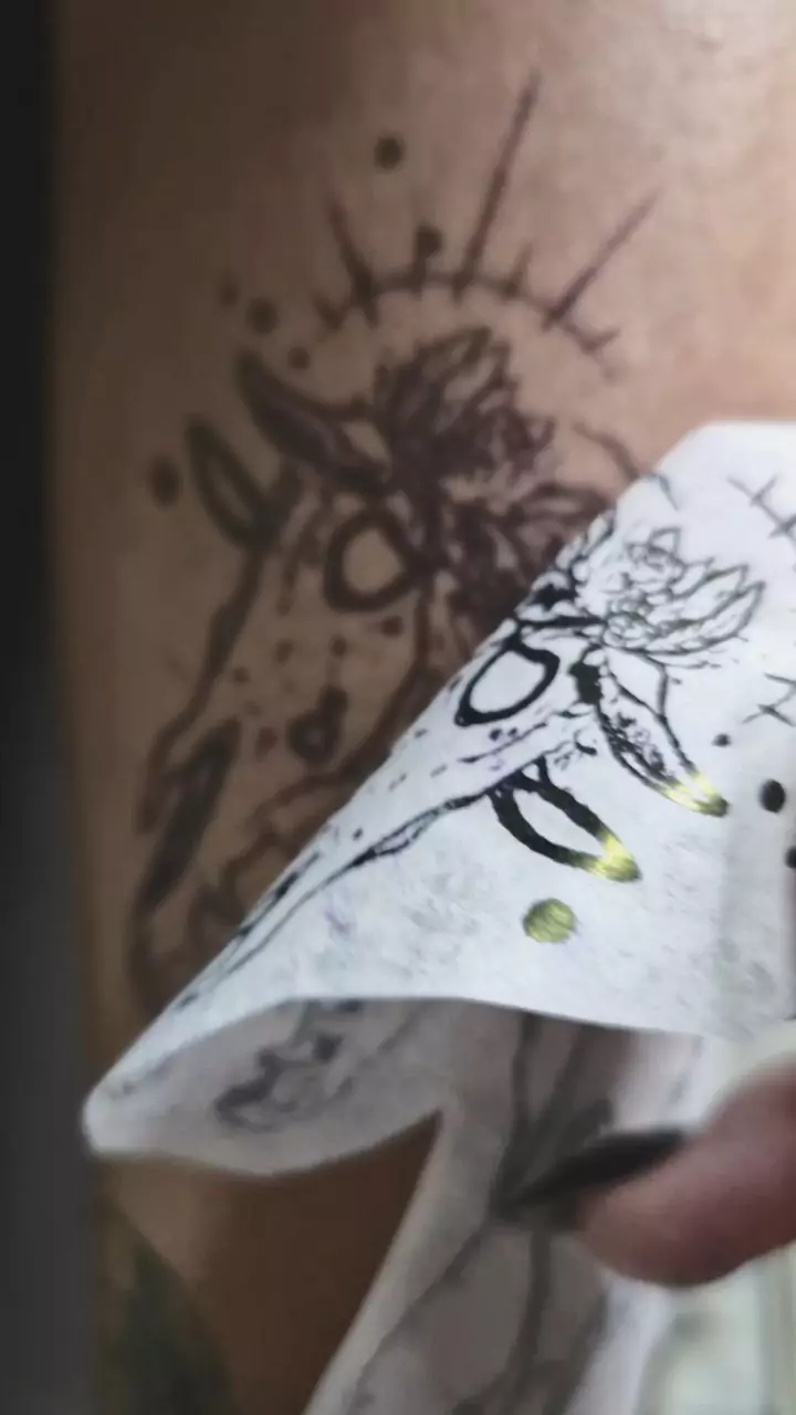 tattoo stencil peel
